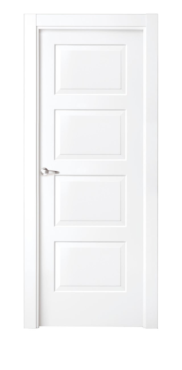 PUERTA ABATIBLE EN BLOCK LACADA BLANCA 62,5CM CIEGA DERECHA