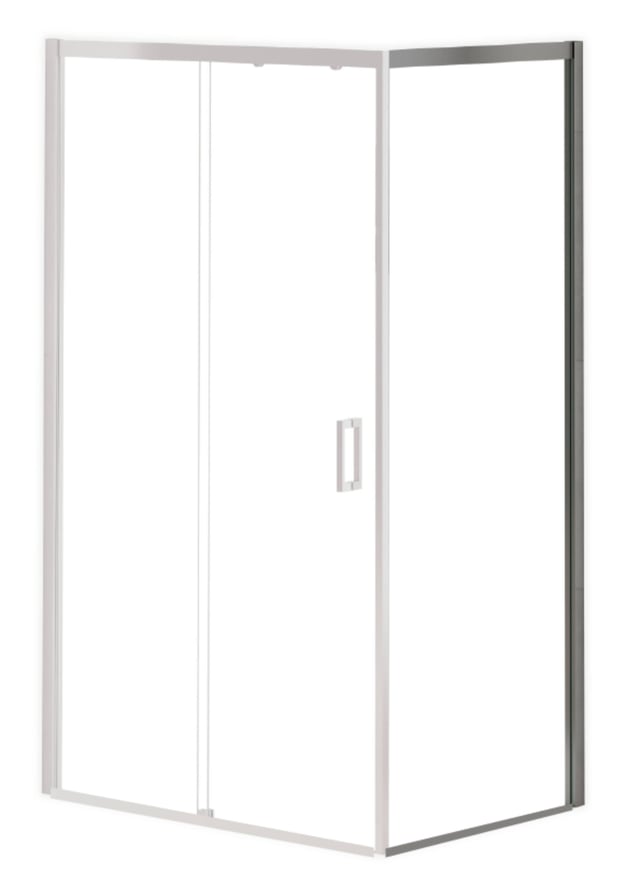 MAMPARA DE DUCHA LATERAL FIJO DENVER PRO 80CM CROMO