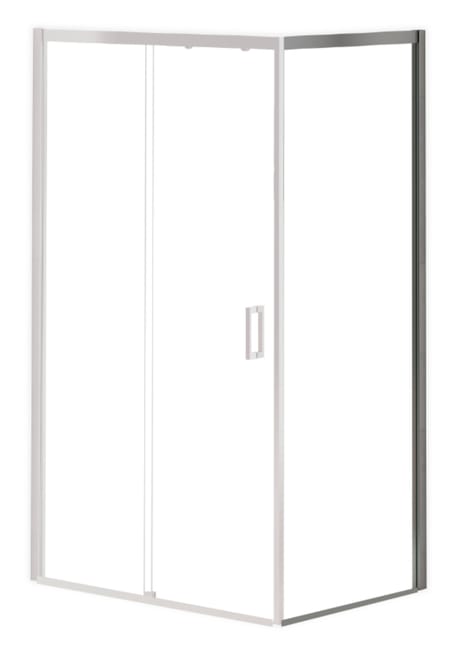 MAMPARA DE DUCHA LATERAL FIJO DENVER PRO 90CM CROMO - 1