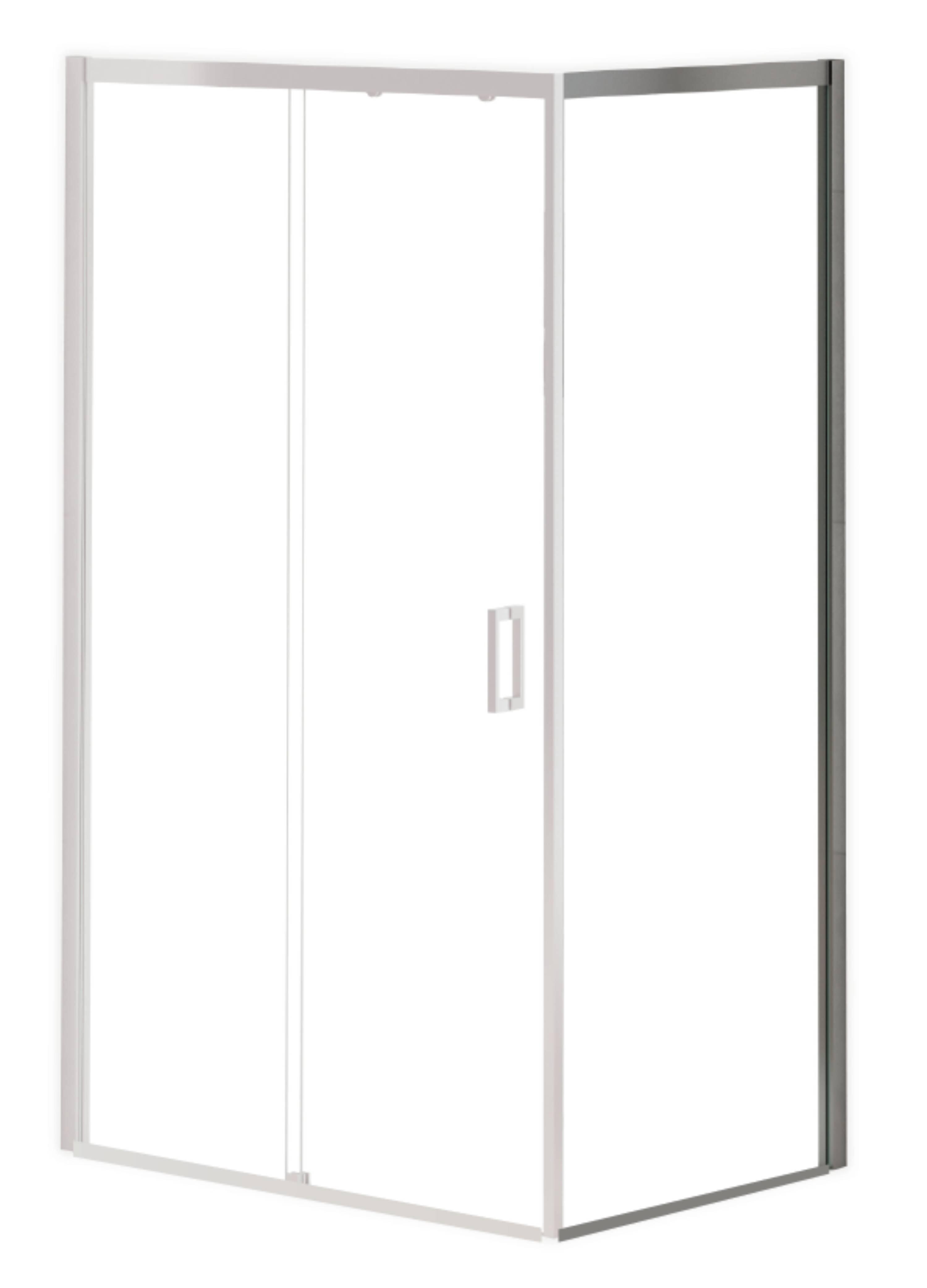 MAMPARA DE DUCHA LATERAL FIJO DENVER PRO 80CM CROMO - 2