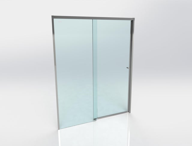 MAMPARA DE DUCHA FRONTAL CORREDERA DUSCHOLUX D0 PRO 140X200CM CROMO