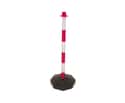 POSTE PVC ROJO Y BLANCO RELLENABLE - 1