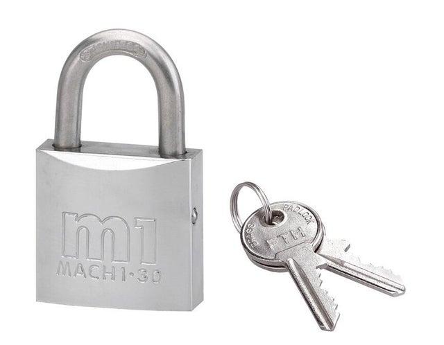 CANDADO DE SEGURIDAD PARA PUERTA 30MM DE LATÓN CON 2 LLAVES THIRARD