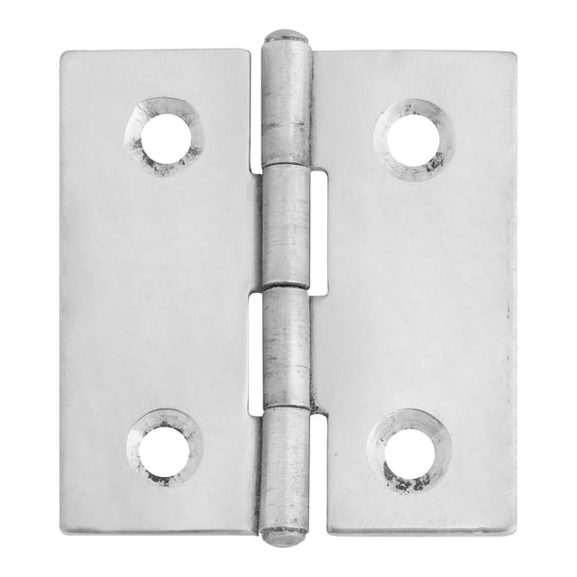BISAGRA 45 X 35  MM. CON REMATE ACERO INOXIDABLE. 4 UDS