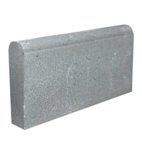 BORDILLO DE HORMIGÓN CURVO GRIS CALIZO 50X25X7CM - 1