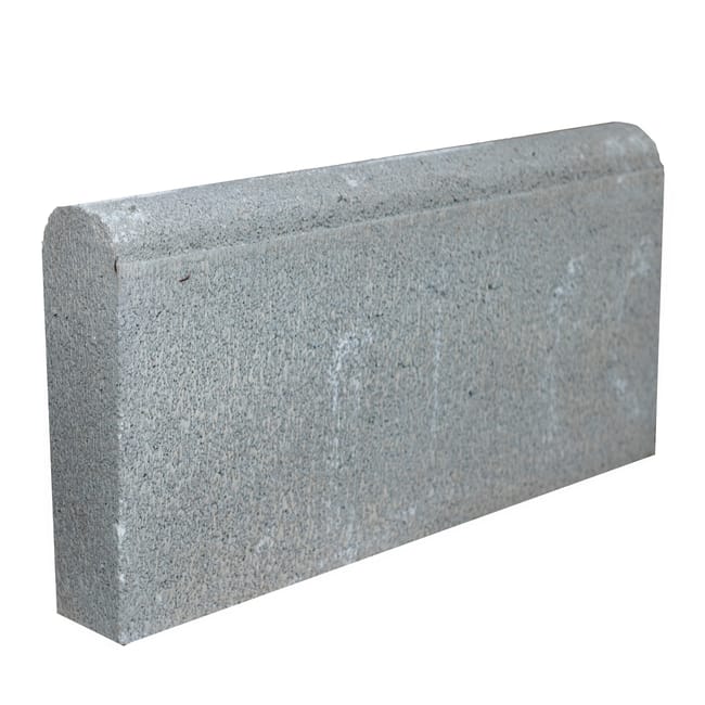 BORDILLO DE HORMIGÓN CURVO GRIS CALIZO 50X25X7CM - 1