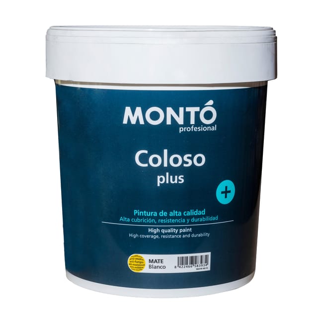 BASE PINTURA PLÁSTICA INTERIOR/EXTERIOR MATE COLOSO 12L TONOS CLAROS - 1