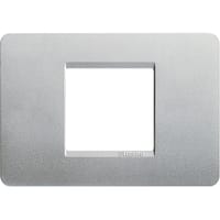 MARCO 2 MODULOS CAJA RECTANGULAR MATIX PLATA - 1