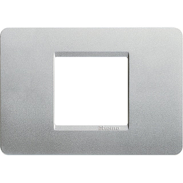 MARCO 2 MODULOS CAJA RECTANGULAR MATIX PLATA