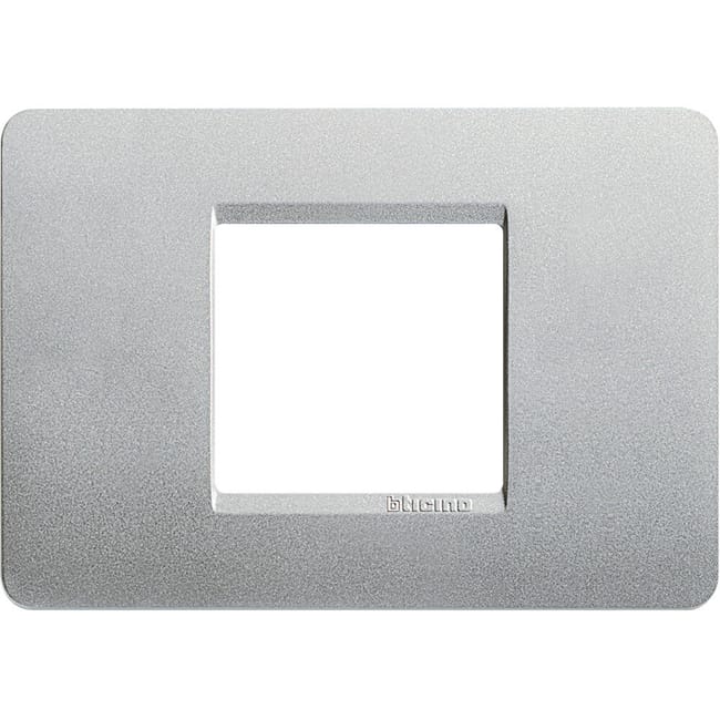 MARCO 2 MODULOS CAJA RECTANGULAR MATIX PLATA - 1