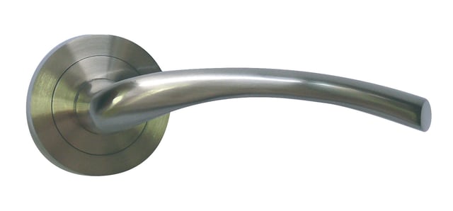 JUEGO DE MANILLA ROSETAS ALUMINIO NIQUEL SATINADO 7658 