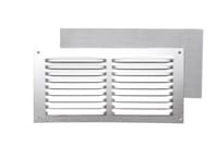 REJILLA DE VENTILACION CON MOSQUITERA SOBREPONER ALUMINIO BRUTO 10 X 20 CM. ESPESOR 0.8  MM - 1