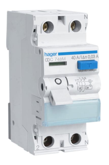 DIFERENCIAL 2P 40A 30MA HAGER - 1