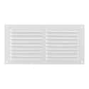 REJILLA DE VENTILACION SOBREPONER ALUMINIO BLANCO 10 X 20 CM ESPESOR 0.6  MM - 1