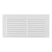 REJILLA DE VENTILACION SOBREPONER ALUMINIO BLANCO 10 X 20 CM ESPESOR 0.6  MM - 1