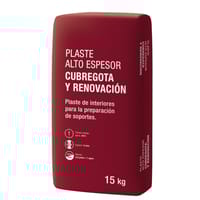 PLASTE EN POLVO CAPA GRUESA 15KG CUBREGOTA Y RENOVACION - 1