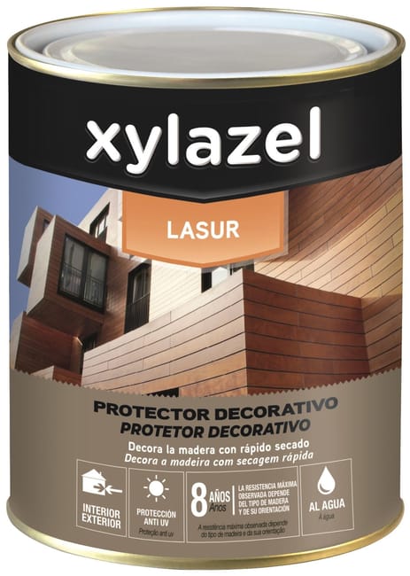 LASUR ACRILICO SATINADO XYLAZEL 5L INCOLORO - 1