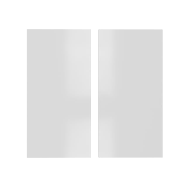 KIT 2 PUERTAS PARA MUEBLE DE COCINA SEVILLA BLANCO BRILLO PET 80X37/80X35CM