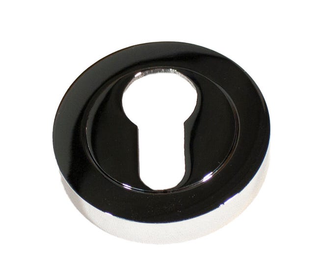 ESCUDO BOCALLAVE REDONDO ZAMACK CROMO BRILLO - 1