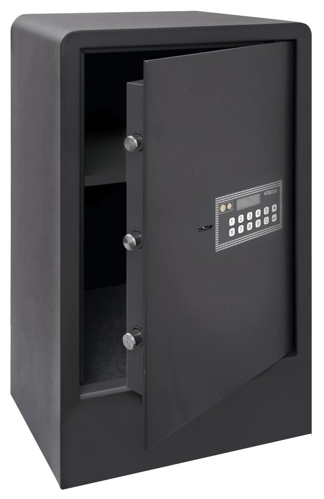 CAJA FUERTE ELECTRÓNICA DE APERTURA CON CÓDIGO DE SOBREMESA DE TAMAÑO GRANDE 64L ARREGUI