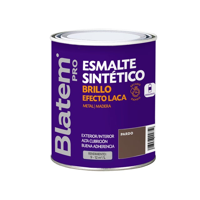 ESMALTE SINTETICO BRILLANTE 750ML PARDO