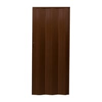 PUERTA PLEGABLE PVC MADERA OSCURA 84 CM - 1