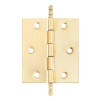 BISAGRA HIERRO 60 X 50  MM. CON REMATE LATONADA. 2 UDS - 1