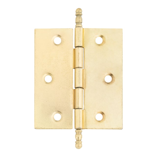 BISAGRA HIERRO 60 X 50  MM. CON REMATE LATONADA. 2 UDS