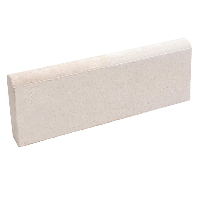 BORDILLO DE HORMIGÓN REDONDEADO BLANCO 50X20X6CM - 1