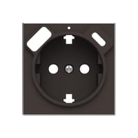 TAPA SCHUKO+2USB SERIE SKY NEGRO - 1