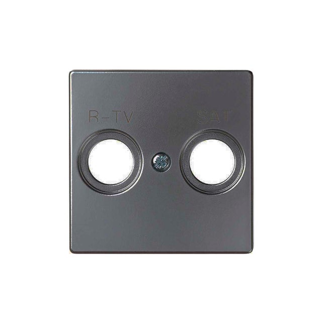 TAPA TOMA TV-RADIO-SAT SERIE SIMON 82 CONCEPT TITANIO