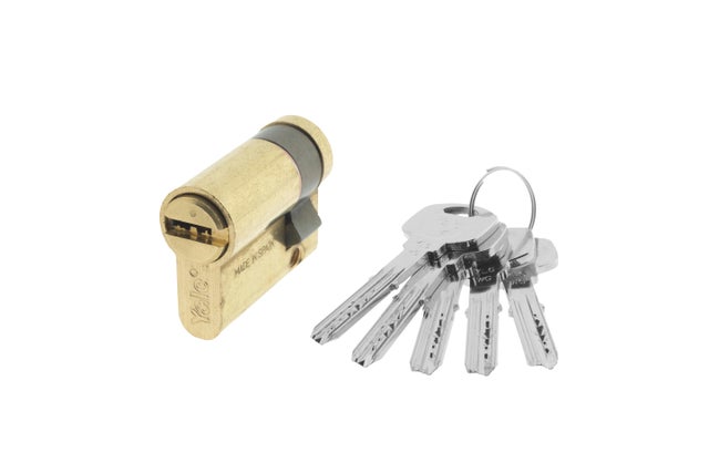 CILINDRO SEGURIDAD  ANTIBUMPING 40X10MM. PUNTOS LEVA 15MM  LATON  YL6 YALE
