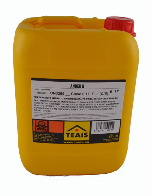 TRATAMIENTO PAVIMENTO ANTIDESLIZANTE TEAIS-ANDERS 5L - 1