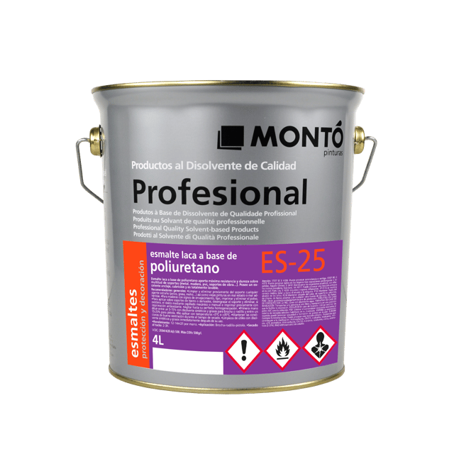 BASE LACA POLIURETANO SATINADO MONTO 4L  MEDIOS