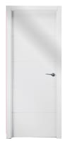 PUERTA INTERIOR EN BLOCK LACADA BLANCA ALTO BRILLO VT5 62,5 CM DERECHA - 1