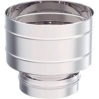 SOMBRERETE ANTIRREVOCO INOXIDABLE PARED SIMPLE 80MM - 1