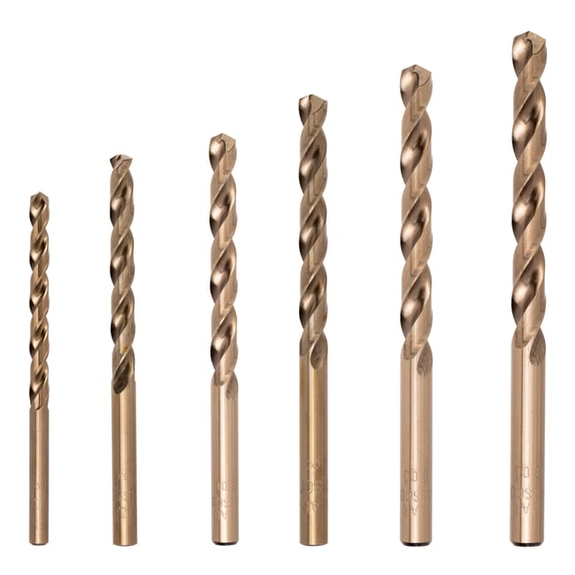 JUEGO 6 BROCAS METAL HSS CO 2 A 8 MM IZAR - 1