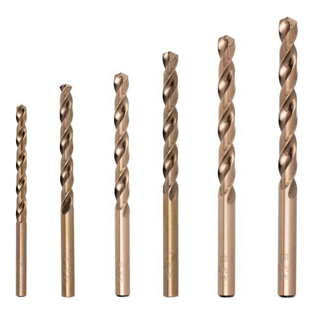 JUEGO 6 BROCAS METAL HSS CO 2 A 8 MM IZAR