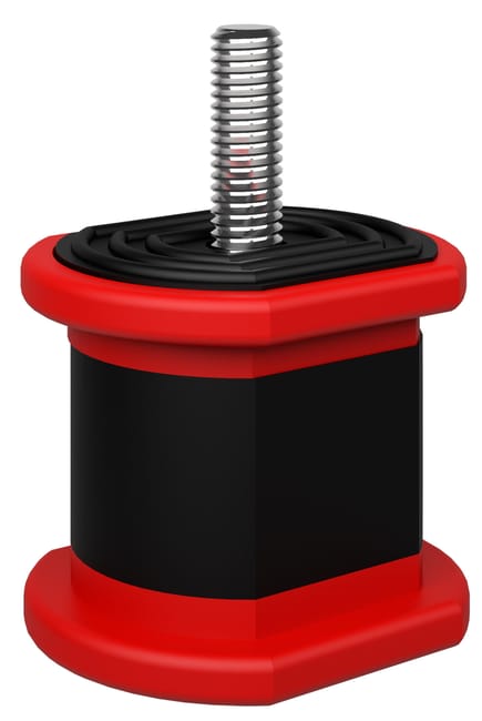 4 AMORTIGUADORES PARA SOPORTE/SUELO HASTA 350KG - 1