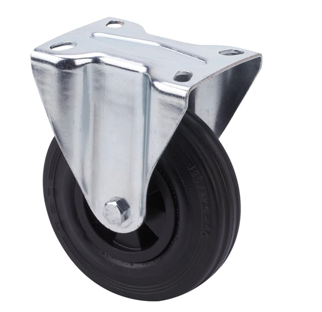 RUEDA 100MM GOMA. HASTA 80KG. LLANTA METAL