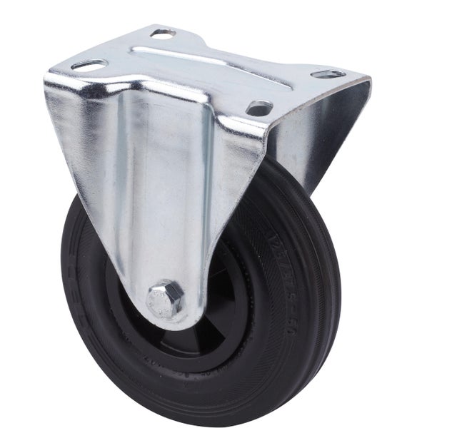 RUEDA FIJA GOMA   100 MM. RUEDAS ALEX