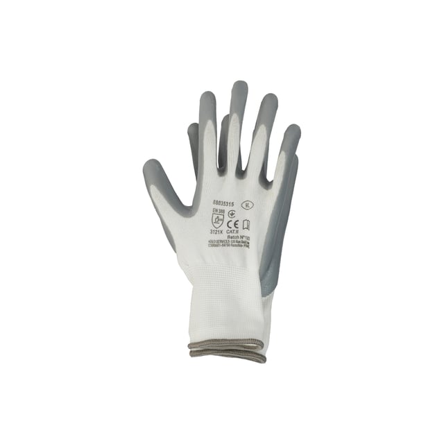 GUANTES DE POLYESTER NITRILO ESTANCO T9