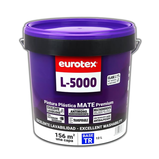 BASE PINTURA PLÁSTICA MATE L5000 12L TONOS INTENSOS
