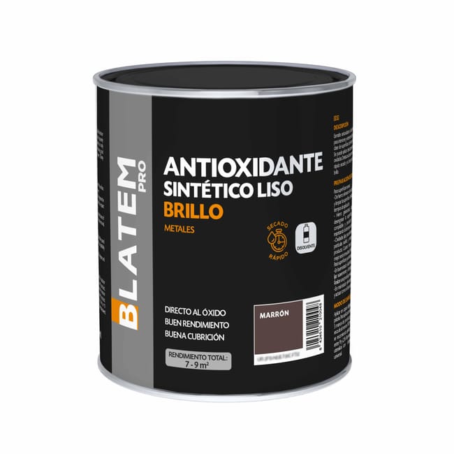 ESMALTE SINTETICO ANTIOXIDANTE BRILLANTE 750ML MARRON - 1