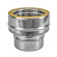 ADAPTADOR VITRIFICADO INOXIDABLE PARED DOBLE 200MM - 1