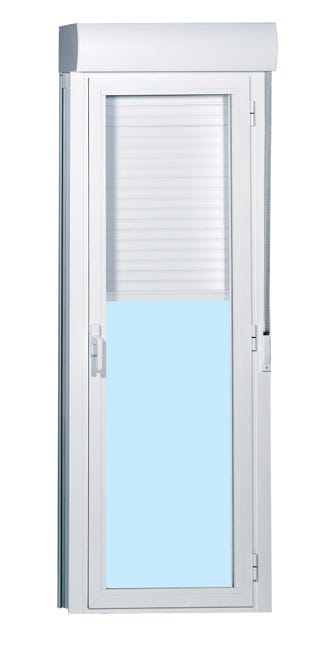 BALCONERA ALUMINIO BLANCA ABATIBLE CON PERSIANA 90 X 218 CM - 1