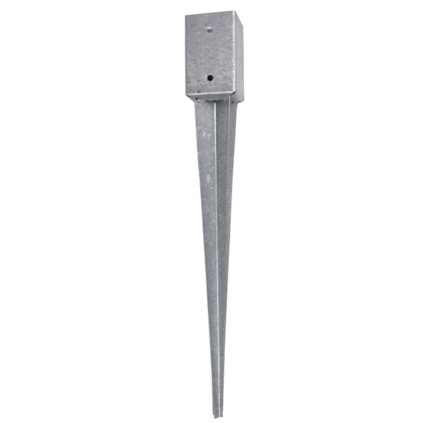 BASE ACERO GALVANIZADO PARA EMPOTRAR 9X9 CM