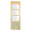 PUERTA ABATIBLE EN BLOCK MELAMINA ROBLE T 82,5CM  IZQUIERDA - 1