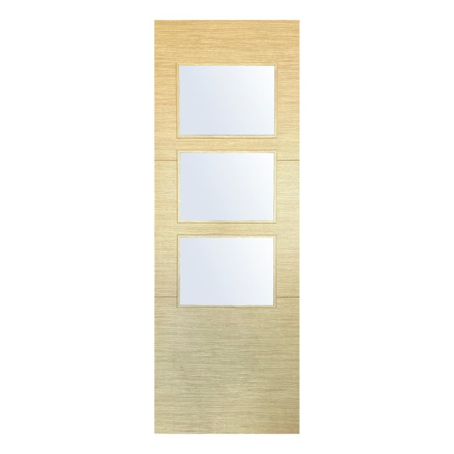PUERTA ABATIBLE EN BLOCK MELAMINA ROBLE T 70,5CM  IZQUIERDA
