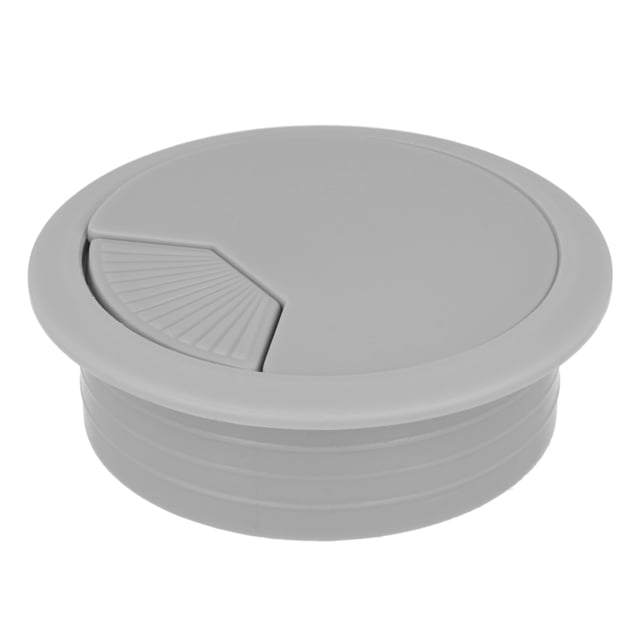 TAPA PASACABLES PARA MESA 60 MM GRIS